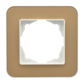 Günsan Radius Fildişi Beyazı & Pearl Gold Tekli Çerçeve