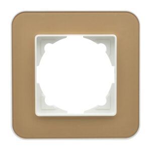 Günsan Radius Fildişi Beyazı & Pearl Gold Tekli Çerçeve