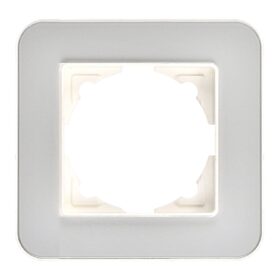 Günsan Radius Fildişi Beyazı & Pearl Silver Tekli Çerçeve