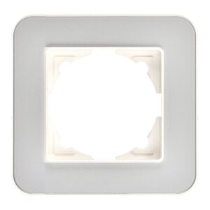 Günsan Radius Fildişi Beyazı & Pearl Silver Tekli Çerçeve