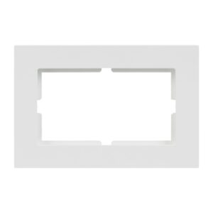 Günsan Eqona Beyaz İkili Priz Çerçeve