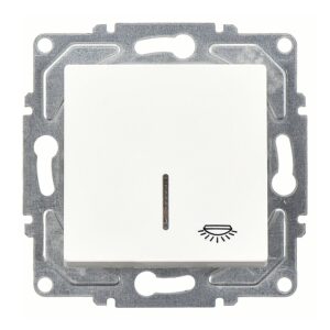 Günsan Eqona Beyaz Vidalı Eqona Işıklı Liht Anahtar