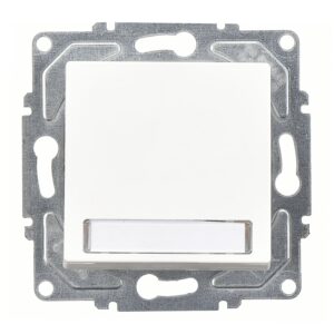 Günsan Eqona Beyaz Klipsli Eqona Işıklı Etiketli Zil Butonu 12V