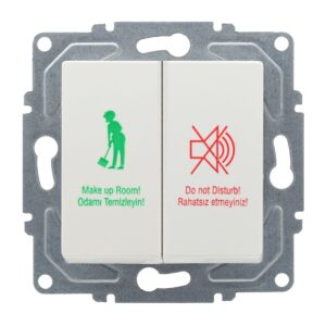 Günsan Eqona Beyaz Vidalı DND/MUR Komütatörü