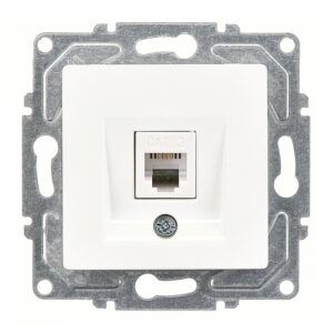 Günsan Eqona Beyaz Vidalı Nümeris Telefon Prizi (Cat3)