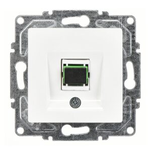 Günsan Eqona Beyaz Vidalı Fiber Optik Data Prizi