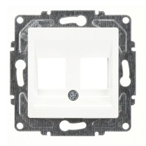 Günsan Eqona Beyaz Vidalı İkili Data Priz - Jaksız