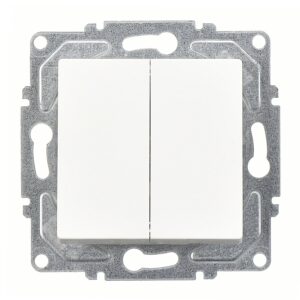 Günsan Eqona Beyaz Vidalı Komütatör 10AX 250V