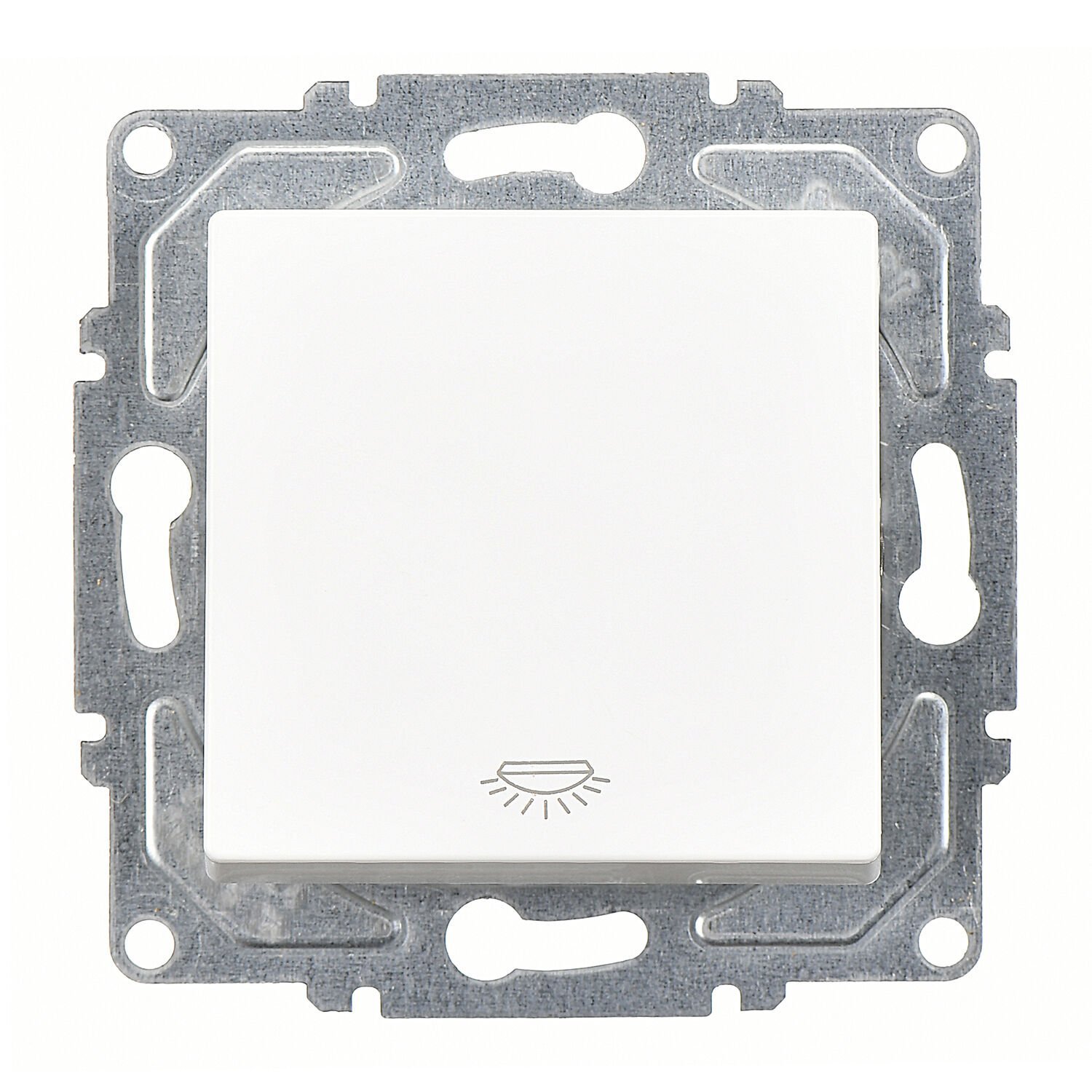 Günsan Eqona Beyaz Klipsli Liht Anahtar 10AX 250V