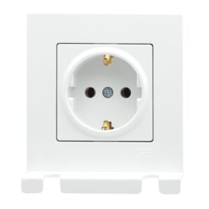 Günsan Eqona Beyaz Pratik Fiş Tutucu Topraklı Priz - Vidalı