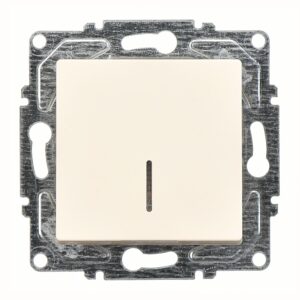 Günsan Eqona Krem Vidalı Eqona Işıklı Anahtar