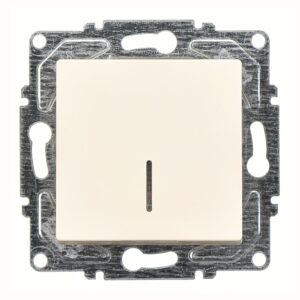 Günsan Eqona Krem Klipsli Eqona Işıklı Anahtar