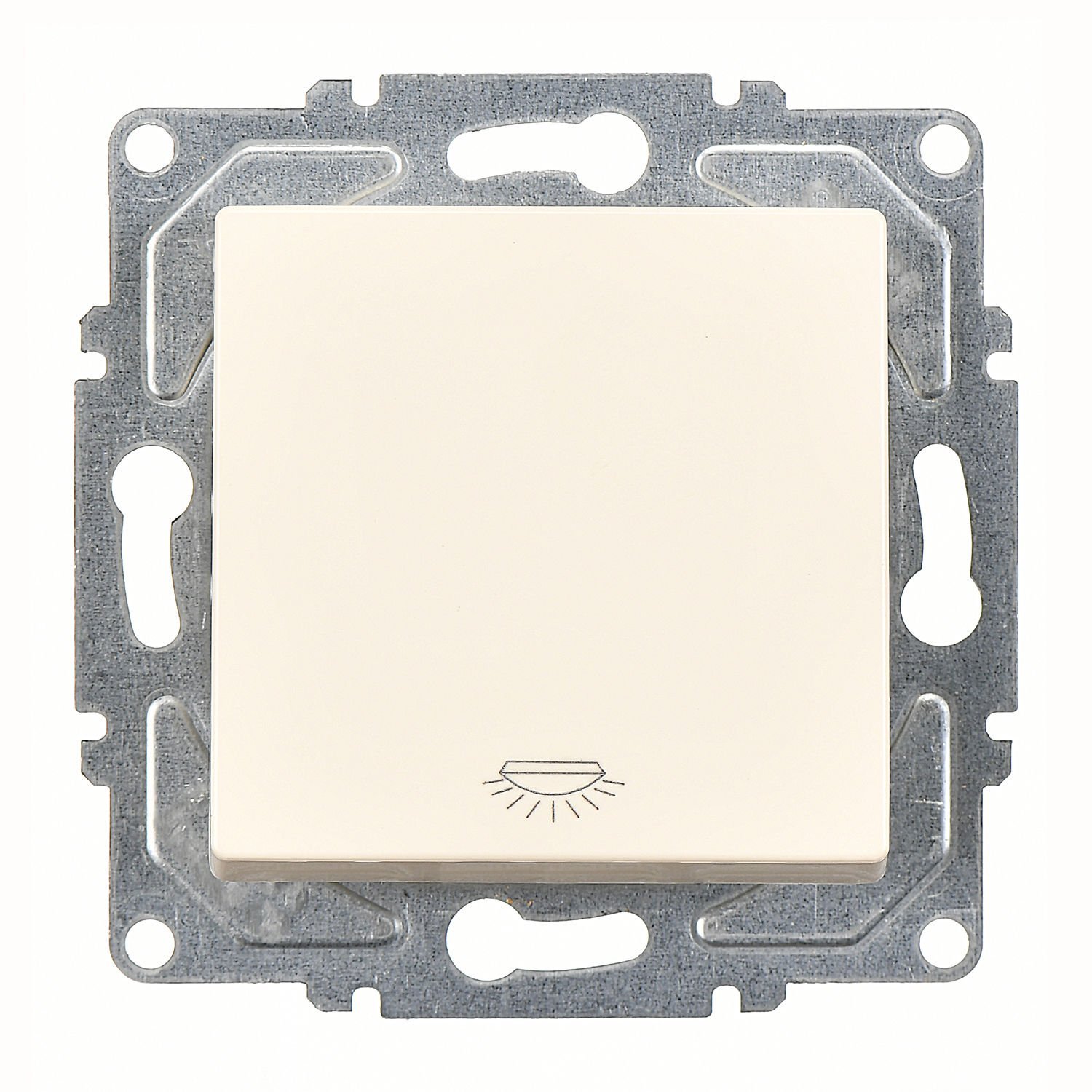 Günsan Eqona Krem Vidalı Liht Anahtar 10AX 250V