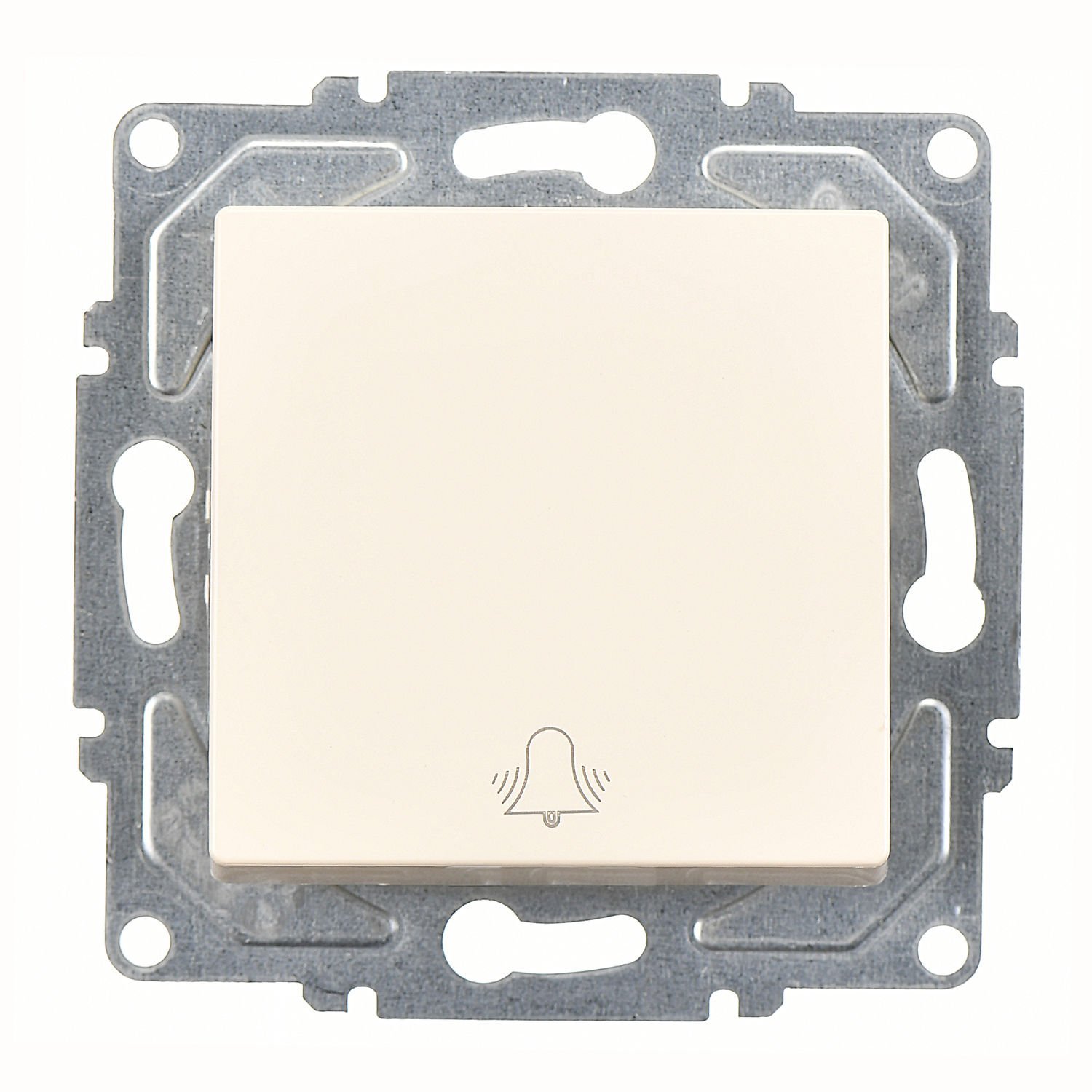 Günsan Eqona Krem Vidalı Zil Butonu - 10AX 250V