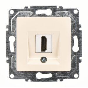 Günsan Eqona Krem Vidalı HDMI Prizi