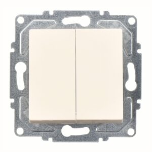 Günsan Eqona Krem Klipsli Komütatör 10AX 250V