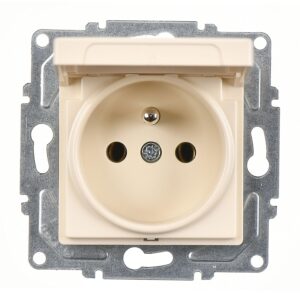 Günsan Eqona Krem Kapaklı UPS Priz - Klipsli