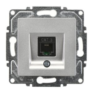 Günsan Eqona Gümüş Nümeris Telefon Prizi (Cat3)