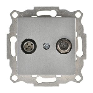 Günsan Eqona Gümüş Sonlu Uydu Prizi Sonlu (Alcad Sat-TV)