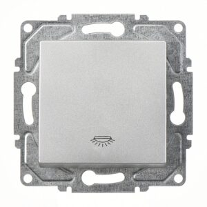 Günsan Eqona Gümüş Klipsli Liht Anahtar 10AX 250V