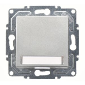 Günsan Eqona Gümüş Klipsli Eqona Işıklı Etiketli Zil Butonu 12V