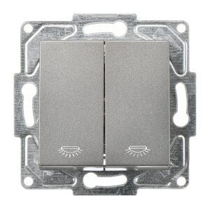 Günsan Eqona Füme Vidalı Komütatör Liht Anahtar 10AX 250V