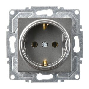 Günsan Eqona Füme Topraklı Priz- 16A 250V - Klipsli