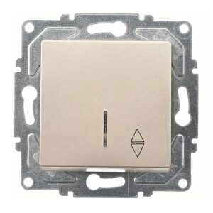 Günsan Eqona Metalik Bej Vidalı Eqona Işıklı Vavien Anahtar