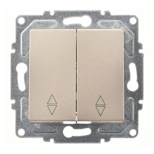 Günsan Eqona Metalik Bej Vidalı Komütatör Vavien Anahtar 10AX 250V