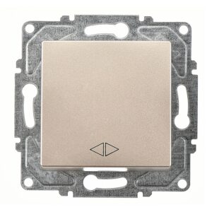 Günsan Eqona Metalik Bej Klipsli Permütatör Ara Vavien Anahtar - 10AX 250V