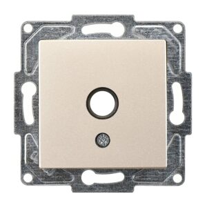 Günsan Eqona Metalik Bej Vidalı Mikrofon Prizi