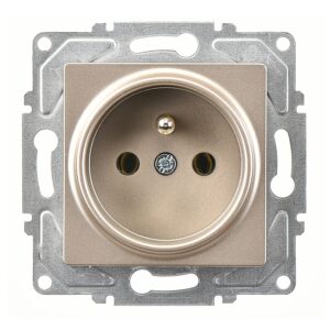 Günsan Eqona Metalik Bej UPS Priz - 16A 250V - Vidalı