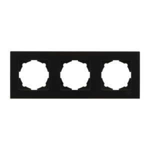 Günsan Eqona Metalik Siyah Üçlü Çerçeve