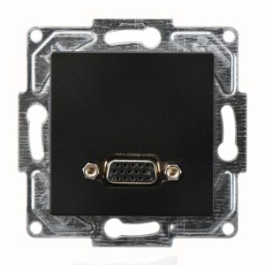 Günsan Eqona Metalik Siyah Vidalı VGA Prizi