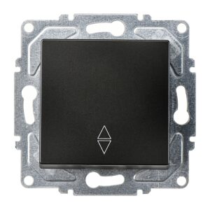 Günsan Eqona Metalik Siyah Klipsli Vavien Anahtar - 10AX 250V