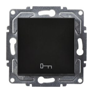 Günsan Eqona Metalik Siyah Klipsli Kapı Otomatiği 10AX 250V