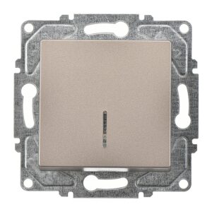 Günsan Eqona Mocha Vidalı Eqona Işıklı Anahtar