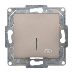 Günsan Eqona Mocha Vidalı Eqona Işıklı Liht Anahtar