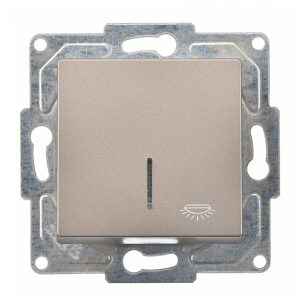 Günsan Eqona Mocha Klipsli Eqona Işıklı Liht Anahtar