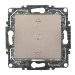 Günsan Eqona Mocha Vidalı Jaluzi Kumanda Anahtarı - Tek Düğmeli 10AX 250V