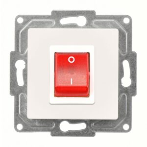 Günsan Eqona Fildişi Beyazı Vidalı Boiler Anahtar - 10AX 250V