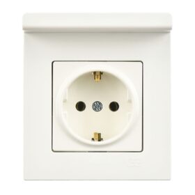 Günsan Valta Fildişi Beyazı Eqona Pratik Telefon Tutucu Topraklı Priz