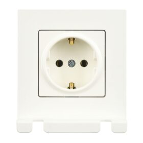 Günsan Eqona Fildişi Beyazı Pratik Fiş Tutucu Topraklı Priz - Vidalı