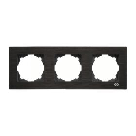 Günsan Eqona Siyah Inox Üçlü Çerçeve