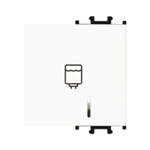 Günsan Domino Beyaz Kapak Işıklı Nötrlü Şofben Anahtarı 2M