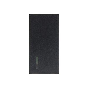 Günsan Domino Siyah Kapak Işıklı Anahtar 1M