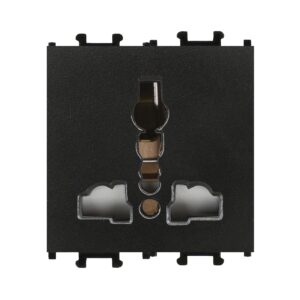 Günsan Domino Siyah Universal Priz- 2M