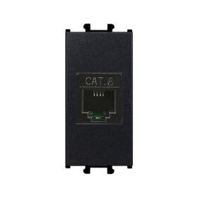 Günsan Domino Siyah Data Prizi (RJ45 Cat6)- 1M