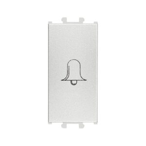 Günsan Domino Gümüş Vidalı Zil Butonu - 1M - 16AX 250V