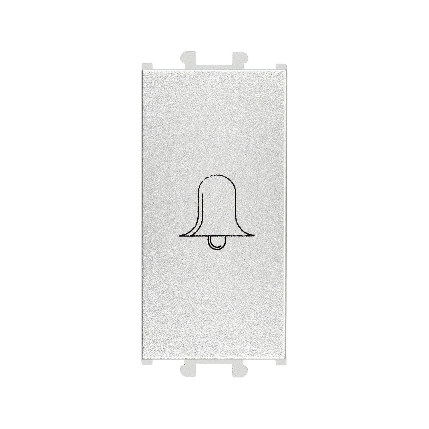 Günsan Domino Gümüş Vidalı Zil Butonu - 1M - 16AX 250V